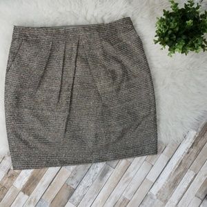 Anthropologie Tabitha Avant Metallic Tweed Skirt